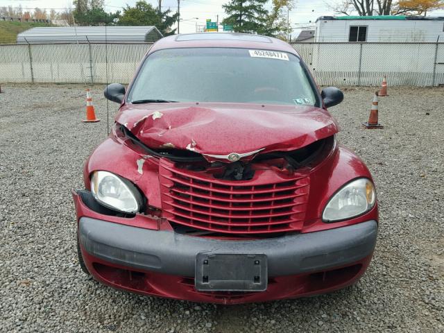 3C8FY4BB21T293881 - 2001 CHRYSLER PT CRUISER RED photo 9