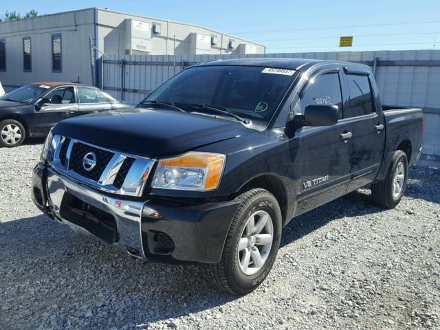 1N6BA0EK2BN307012 - 2011 NISSAN TITAN S BLACK photo 2