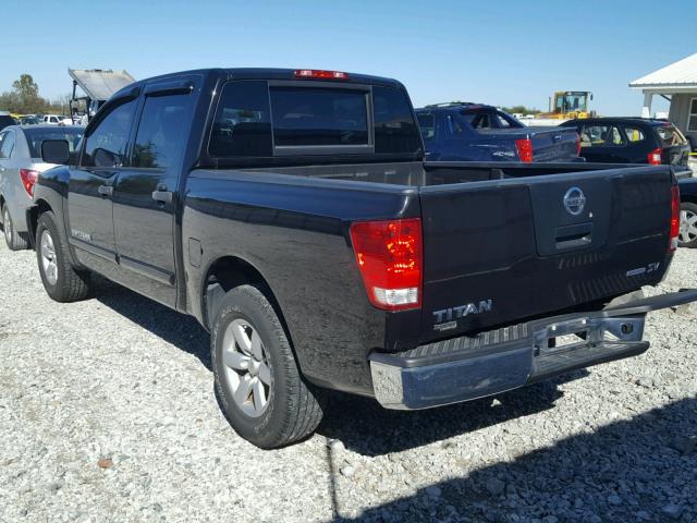 1N6BA0EK2BN307012 - 2011 NISSAN TITAN S BLACK photo 3