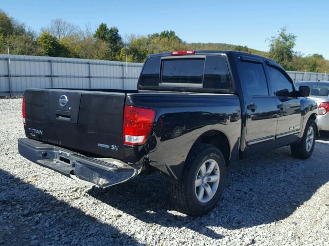 1N6BA0EK2BN307012 - 2011 NISSAN TITAN S BLACK photo 4