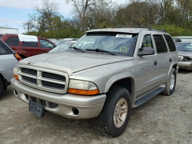 1B4HS28N41F560432 - 2001 DODGE DURANGO BEIGE photo 2