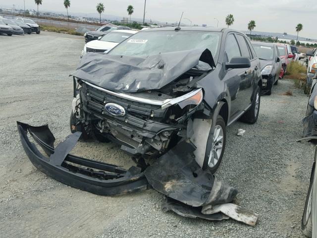 2FMDK3GCXEBA65923 - 2014 FORD EDGE SE BLACK photo 2