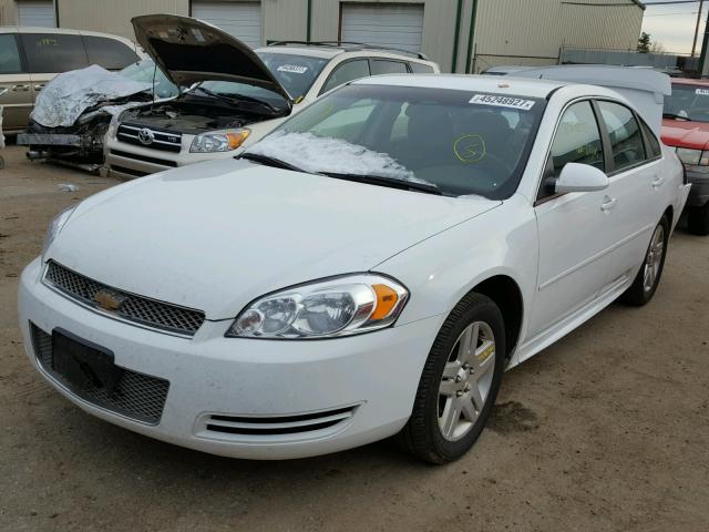 2G1WB5E30C1321591 - 2012 CHEVROLET IMPALA LT WHITE photo 2