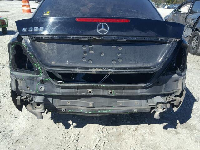 WDBUF56X27B099791 - 2007 MERCEDES-BENZ E 350 BLACK photo 9