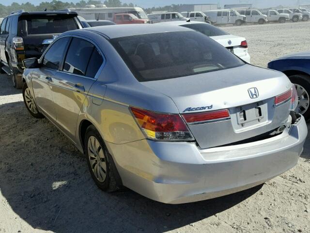 1HGCP2F38CA048626 - 2012 HONDA ACCORD LX SILVER photo 3