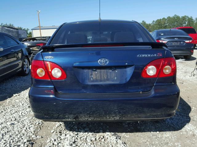 1NXBR32E06Z659041 - 2006 TOYOTA COROLLA CE BLUE photo 9