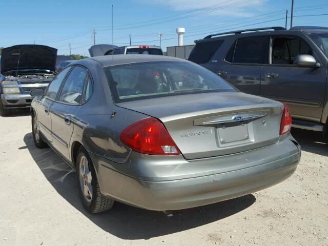 1FAFP53U32A205378 - 2002 FORD TAURUS SE GREEN photo 3