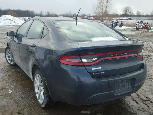 1C3CDFBA9DD221240 - 2013 DODGE DART SXT GRAY photo 3