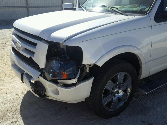 1FMJU1K59AEB55119 - 2010 FORD EXPEDITION WHITE photo 9