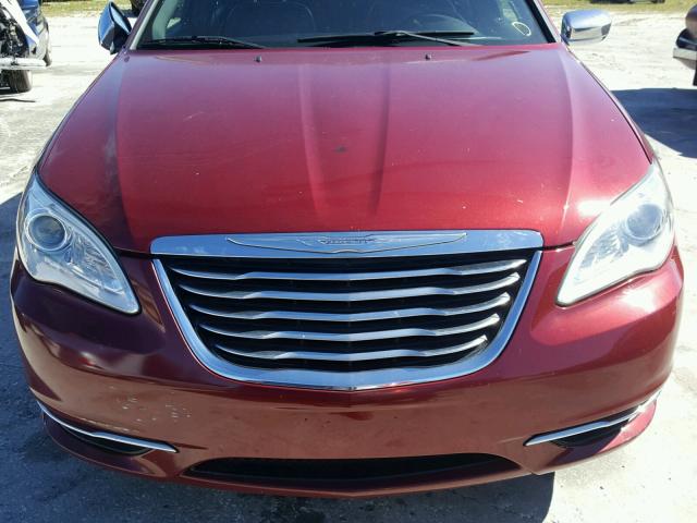 1C3BC2FB3BN525410 - 2011 CHRYSLER 200 LIMITE MAROON photo 9