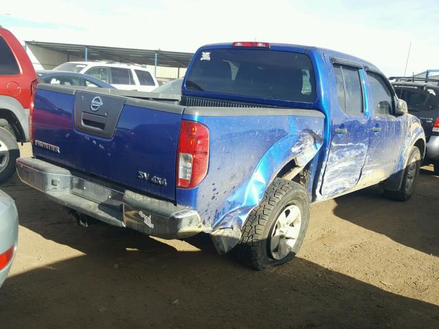 1N6AD0EV6CN700963 - 2012 NISSAN FRONTIER S BLUE photo 4