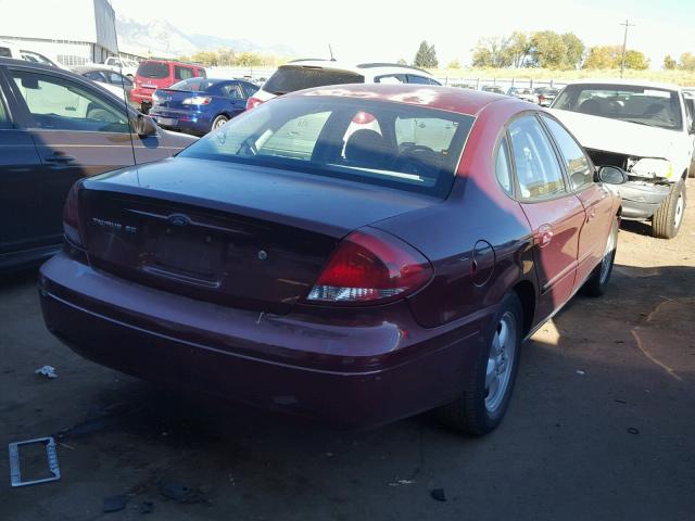 1FAFP53255A120397 - 2005 FORD TAURUS SE MAROON photo 4