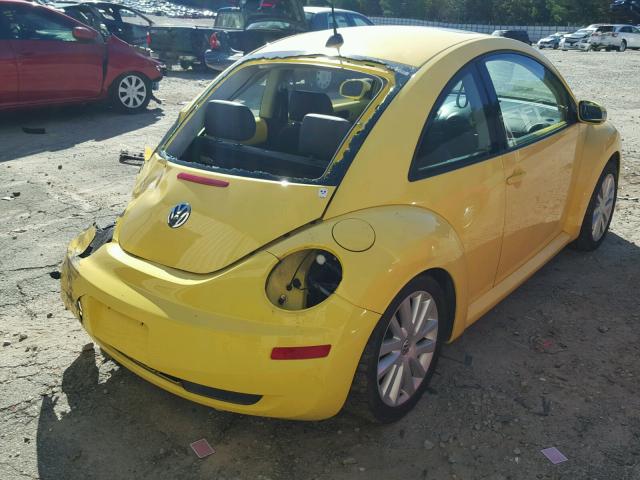 3VWRW31C88M512594 - 2008 VOLKSWAGEN NEW BEETLE 黄色 照片 4