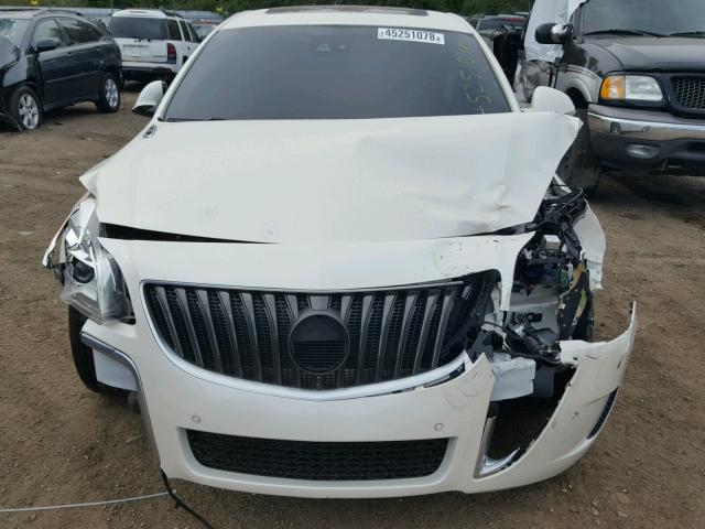 2G4GT5GX4E9221678 - 2014 BUICK REGAL GS WHITE photo 7