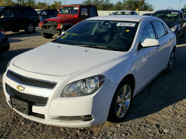 1G1ZD5E01CF367968 - 2012 CHEVROLET MALIBU 2LT WHITE photo 2