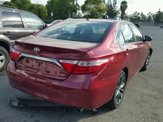 4T1BF1FK9FU983201 - 2015 TOYOTA CAMRY LE BURGUNDY photo 4