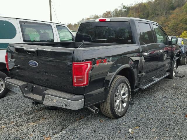 1FTEW1EF4HKC78861 - 2017 FORD F150 BLACK photo 4