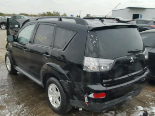 JA4LT21W19Z013992 - 2009 MITSUBISHI OUTLANDER BLACK photo 3