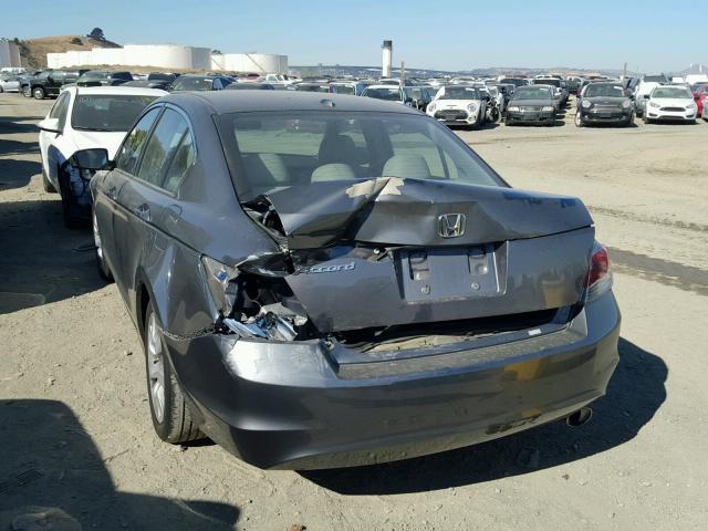 1HGCP26849A088030 - 2009 HONDA ACCORD EXL GRAY photo 3