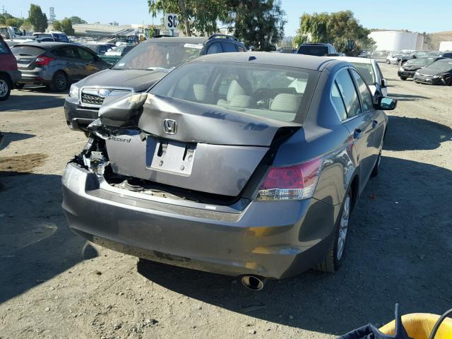 1HGCP26849A088030 - 2009 HONDA ACCORD EXL GRAY photo 4