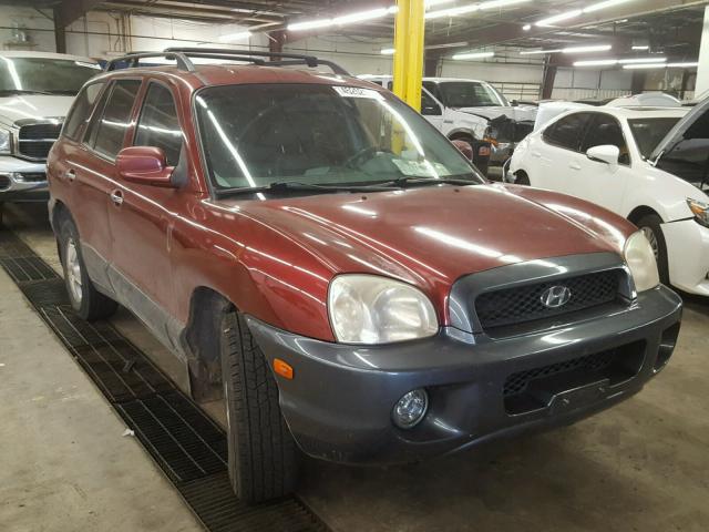 KM8SC13D42U252409 - 2002 HYUNDAI SANTA FE G RED photo 1