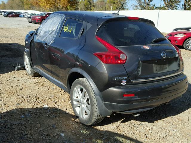 JN8AF5MR8DT206314 - 2013 NISSAN JUKE S GRAY photo 3