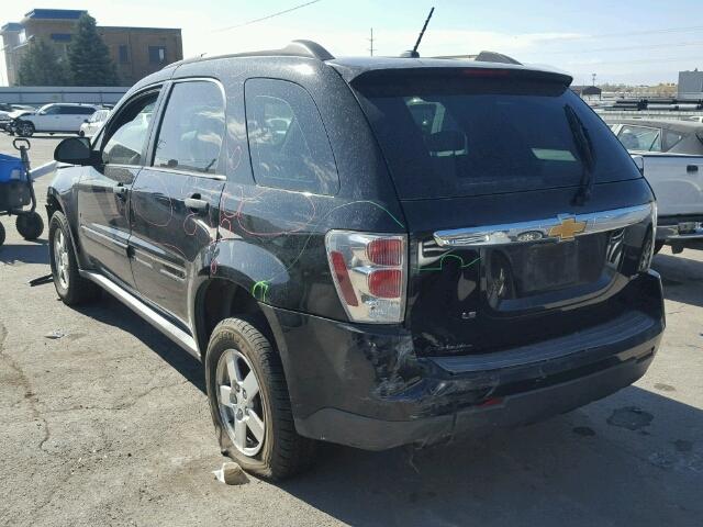 2CNDL23F296203878 - 2009 CHEVROLET EQUINOX LS BLACK photo 3