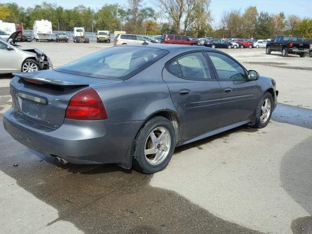 2G2WS542341311904 - 2004 PONTIAC GRAND PRIX GRAY photo 4