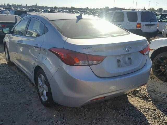 KMHDH4AE5DU919580 - 2013 HYUNDAI ELANTRA GL SILVER photo 3