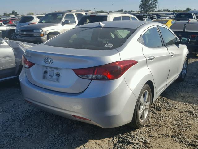 KMHDH4AE5DU919580 - 2013 HYUNDAI ELANTRA GL SILVER photo 4