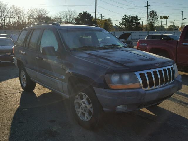 1J4GW48S0YC415561 - 2000 JEEP GRAND CHER BLUE photo 1