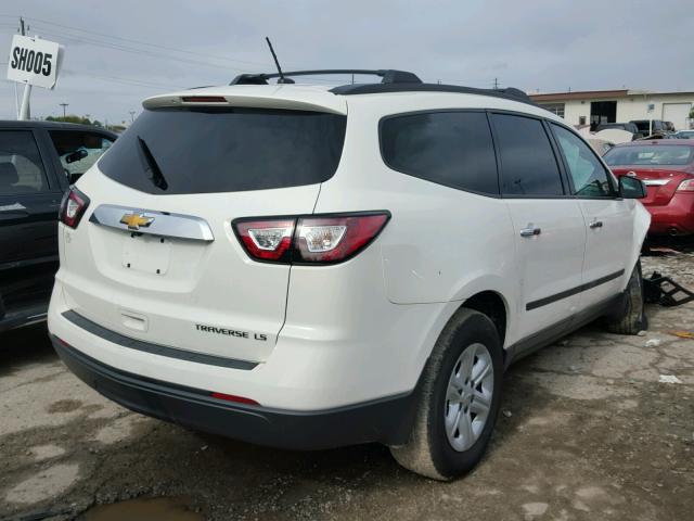 1GNKRFED1EJ143156 - 2014 CHEVROLET TRAVERSE L WHITE photo 4