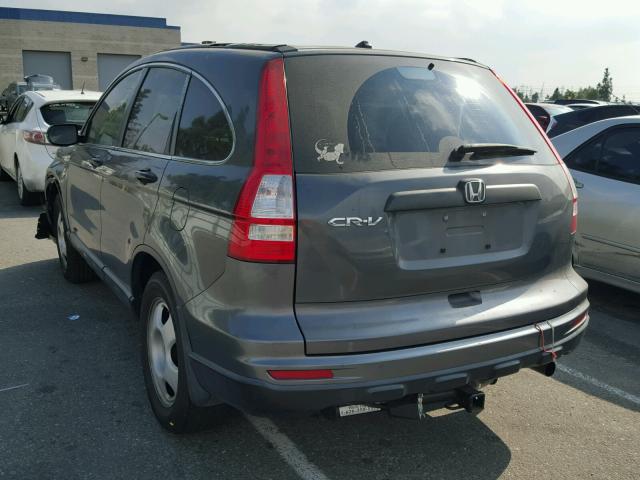 5J6RE3H30BL023587 - 2011 HONDA CR-V LX GRAY photo 3