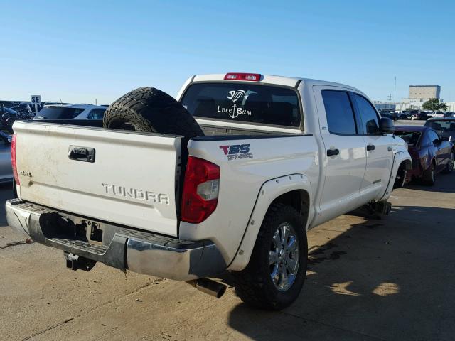 5TFDW5F17FX482477 - 2015 TOYOTA TUNDRA CRE WHITE photo 4