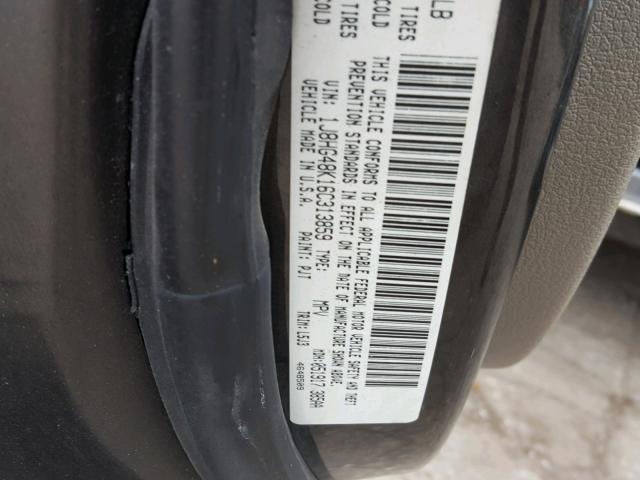 1J8HG48K16C313859 - 2006 JEEP COMMANDER GRAY photo 10