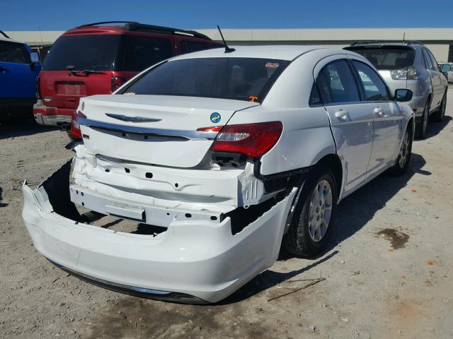 1C3CCBBGXDN678052 - 2013 CHRYSLER 200 TOURIN WHITE photo 4