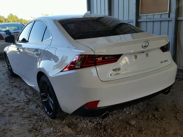 JTHBF1D22F5063782 - 2015 LEXUS IS WHITE photo 3