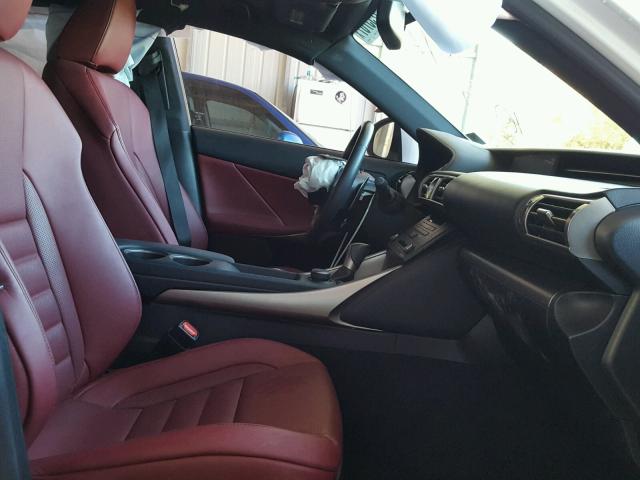 JTHBF1D22F5063782 - 2015 LEXUS IS WHITE photo 5
