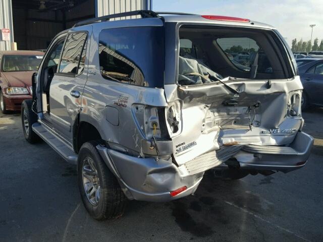 5TDBT44A76S275977 - 2006 TOYOTA SEQUOIA SR SILVER photo 3