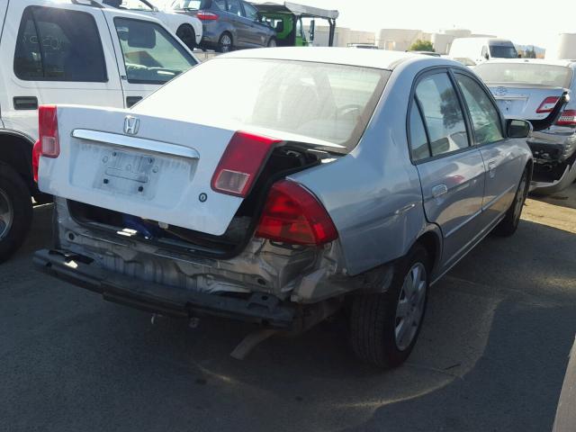 2HGES26711H513935 - 2001 HONDA CIVIC SILVER photo 4