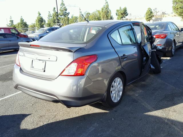 3N1CN7AP2HL804224 - 2017 NISSAN VERSA S GRAY photo 4