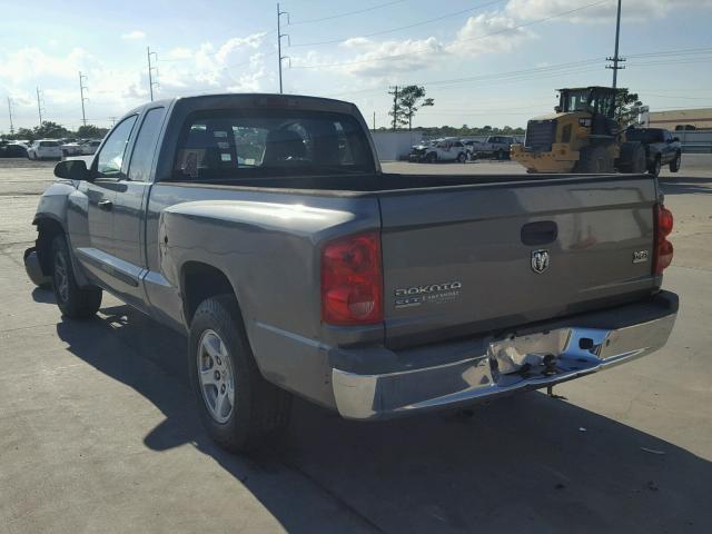 1D7HE42N96S643602 - 2006 DODGE DAKOTA SLT GRAY photo 3