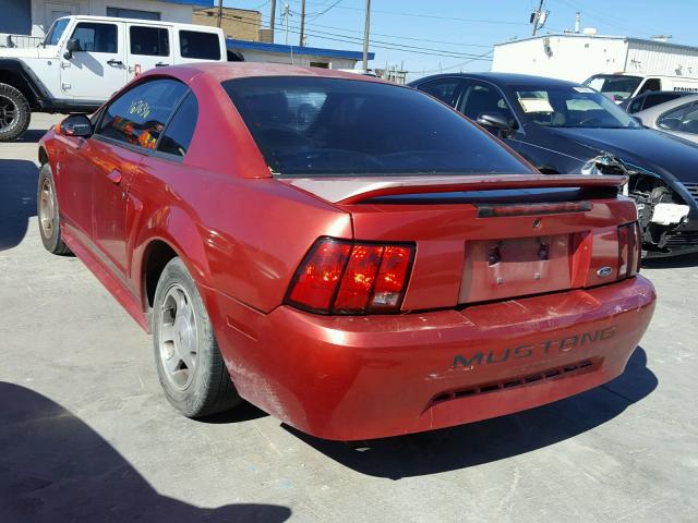 1FAFP4044YF240103 - 2000 FORD MUSTANG RED photo 3