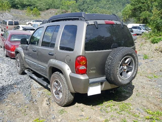 1J4GL38K04W194295 - 2004 JEEP LIBERTY RE TAN photo 3