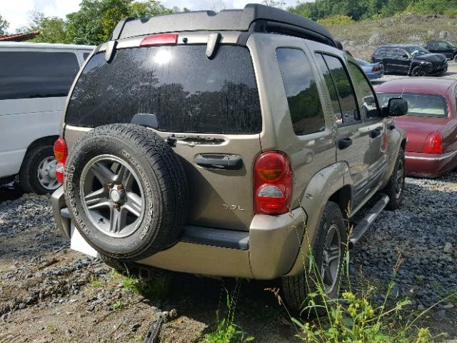 1J4GL38K04W194295 - 2004 JEEP LIBERTY RE TAN photo 4