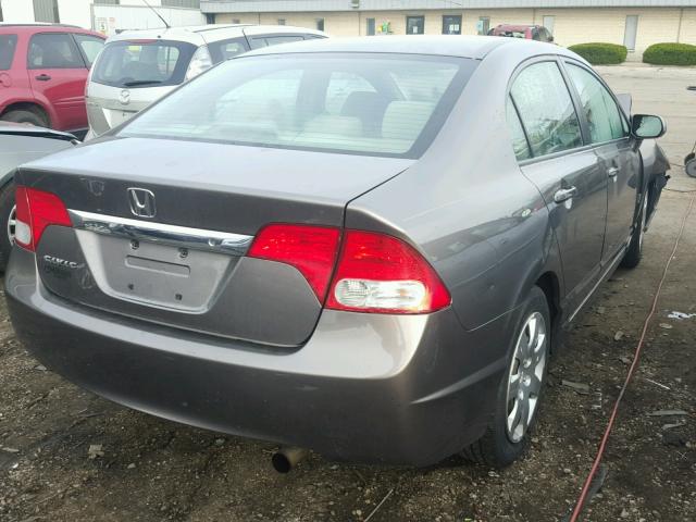 1HGFA16509L029141 - 2009 HONDA CIVIC LX GRAY photo 4