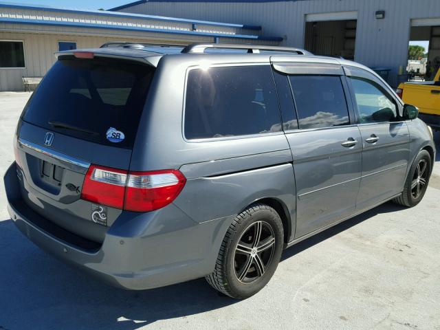 5FNRL38847B095796 - 2007 HONDA ODYSSEY GRAY photo 4