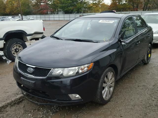 KNAFW4A34A5115758 - 2010 KIA FORTE BLACK photo 2