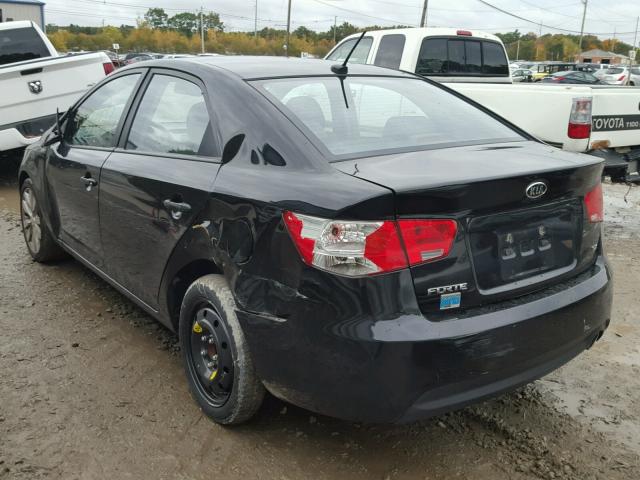 KNAFW4A34A5115758 - 2010 KIA FORTE BLACK photo 3