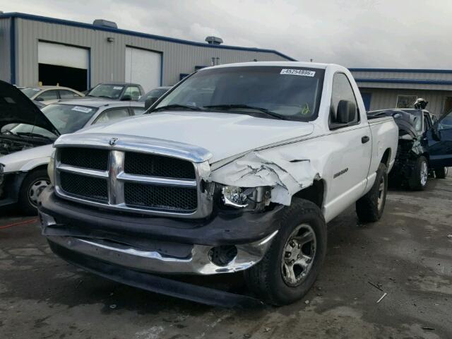 1D7HA16K22J137068 - 2002 DODGE RAM 1500 WHITE photo 2